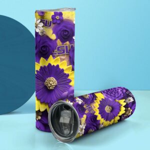 NCAA LSU TIGERS Skinny Tumbler Elegant Sips Of Victory 2