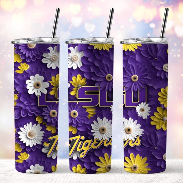 NCAA LSU TIGERS Skinny Tumbler Team Spirit Refreshment