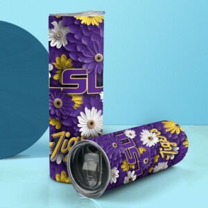 NCAA LSU TIGERS Skinny Tumbler Team Spirit Refreshment 2