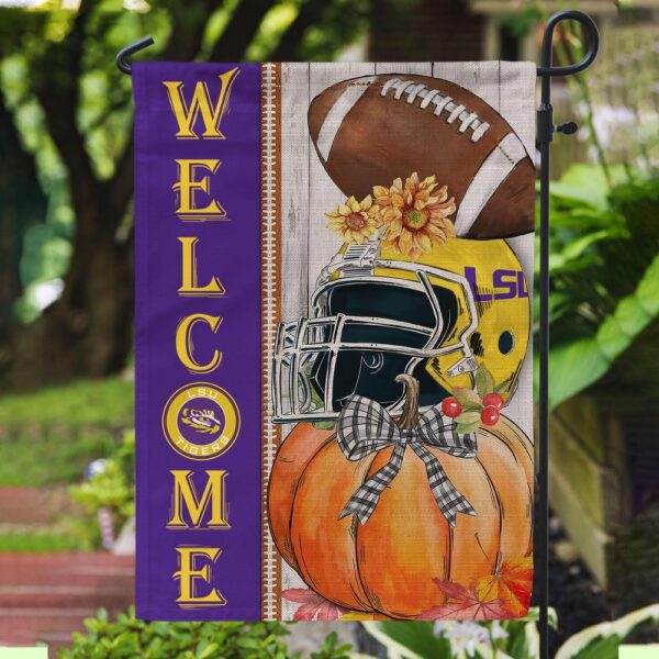 NCAA LSU Tigers Garden Flag College Pride Blooms