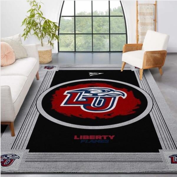 NCAA Liberty Flames Area Rug Bring The Excitement Of College Sports To Your Home