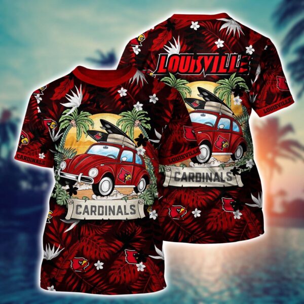 NCAA Louisville Cardinals 3D T-Shirt Fashion Fusion Vibes