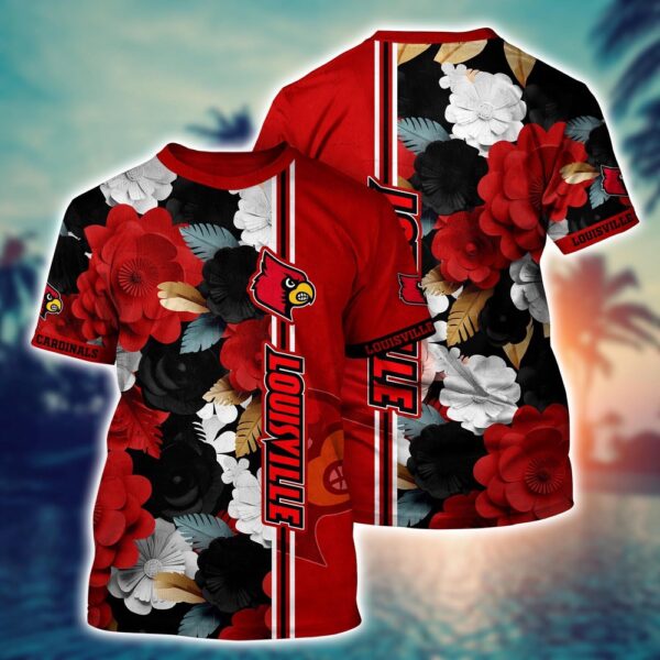 NCAA Louisville Cardinals 3D T-Shirt Magic Threads Parade For Sports Fans