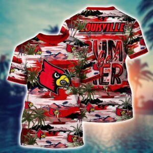 NCAA Louisville Cardinals 3D T-Shirt…