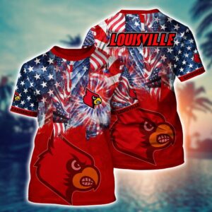 NCAA Louisville Cardinals 3D T-Shirt…