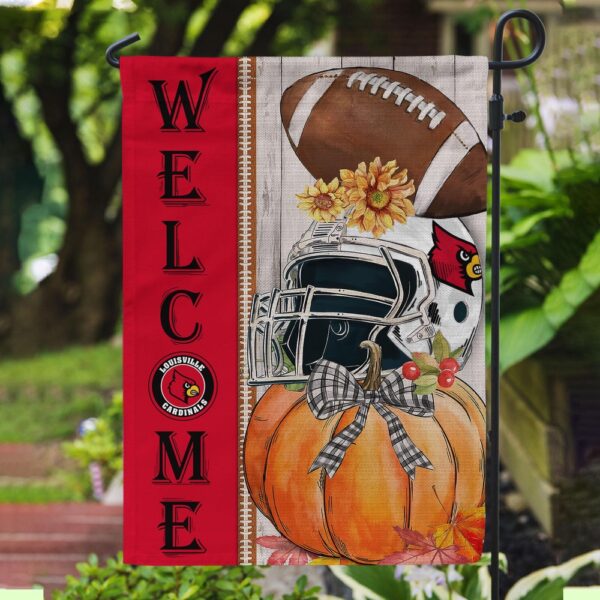 NCAA Louisville Cardinals Garden Flag College Pride Blooms