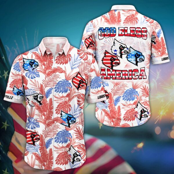 NCAA Louisville Cardinals Hawaiian Shirt College Heatwave Aloha For Fans