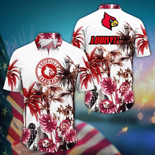 NCAA Louisville Cardinals Hawaiian Shirt Floral Frenzy For Fans