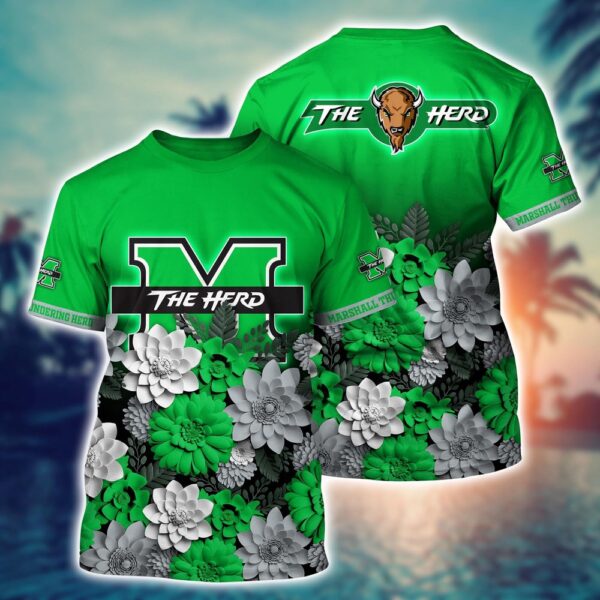 NCAA Marshall Thundering Herd 3D T-Shirt Champion Bliss Parade For Sports Fans