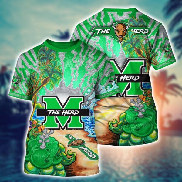 NCAA Marshall Thundering Herd 3D T-Shirt Champion Style Vibes