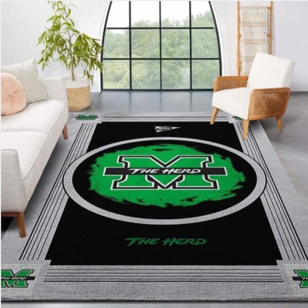 NCAA Marshall Thundering Herd Area Rug Bring The Excitement Of College Sports To Your Home