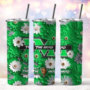 NCAA Marshall Thundering Herd Skinny Tumbler Campus Spirit Quencher 1