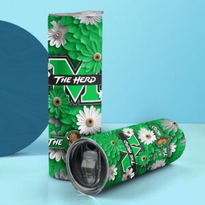 NCAA Marshall Thundering Herd Skinny Tumbler Campus Spirit Quencher 2