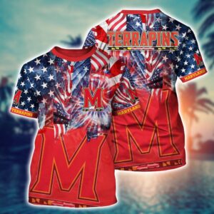 NCAA Maryland Terrapins 3D T-Shirt…