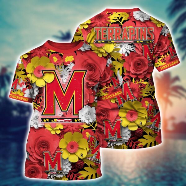 NCAA Maryland Terrapins 3D T-Shirt Glamorous Tee Layers For Sports Fans