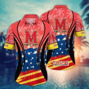 NCAA Maryland Terrapins Hawaiian Shirt…