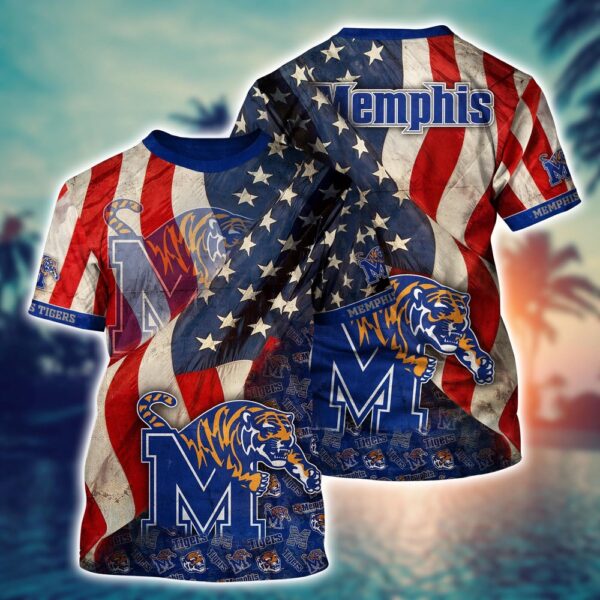 NCAA Memphis Tigers 3D T-Shirt Champion Streetwear Chic