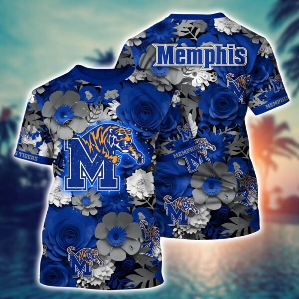 NCAA Memphis Tigers 3D T-Shirt Urban Elegance Threads For Sports Fans