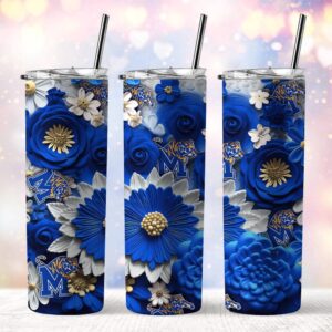 NCAA Memphis Tigers Skinny Tumbler Elegant Sips Of Victory 1