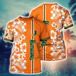 NCAA Miami Hurricanes 3D T-Shirt…