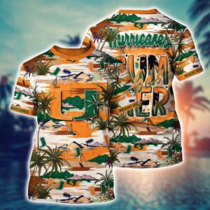 NCAA Miami Hurricanes 3D T-Shirt…