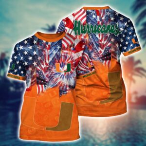 NCAA Miami Hurricanes 3D T-Shirt…