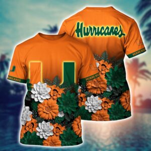 NCAA Miami Hurricanes 3D T-Shirt…