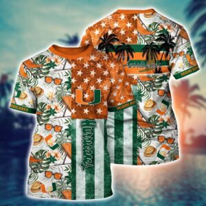 NCAA Miami Hurricanes 3D T-Shirt…