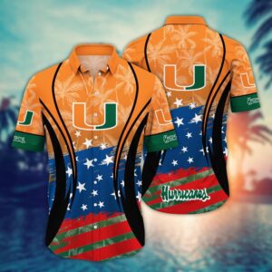 NCAA Miami Hurricanes Hawaiian Shirt…