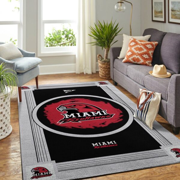 NCAA Miami Redhawks Area Rug Athletic Elegance