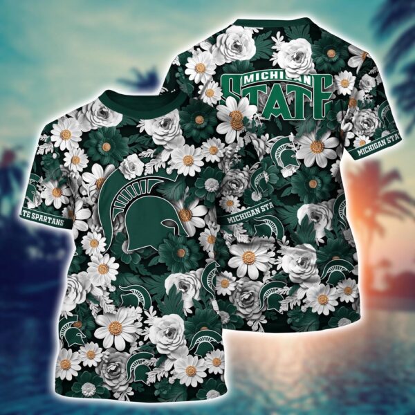 NCAA Michigan State Spartans 3D T-Shirt Chic Vibes In Threads