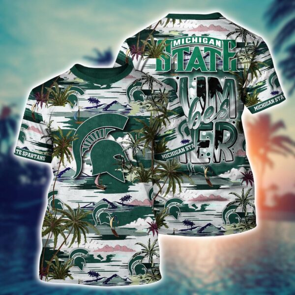 NCAA Michigan State Spartans 3D T-Shirt Signature Comfort Style