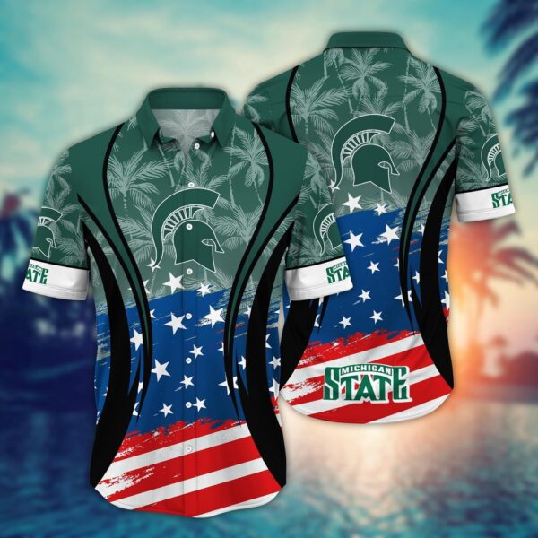 NCAA Michigan State Spartans Hawaiian Shirt Spectator Style For Sports Enthusiasts