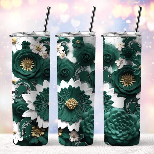 NCAA Michigan State Spartans Skinny Tumbler Elegant Sips Of Victory