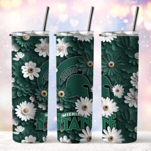 NCAA Michigan State Spartans Skinny Tumbler Team Spirit Refreshment 1