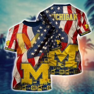 NCAA Michigan Wolverines 3D T-Shirt…