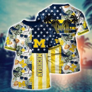 NCAA Michigan Wolverines 3D T-Shirt…