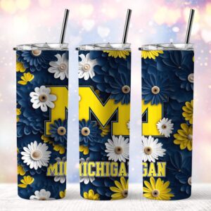 NCAA Michigan Wolverines Skinny Tumbler Adventure In Every Sip 1