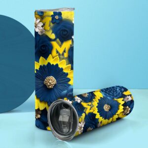 NCAA Michigan Wolverines Skinny Tumbler Elegance In Every Sip 2