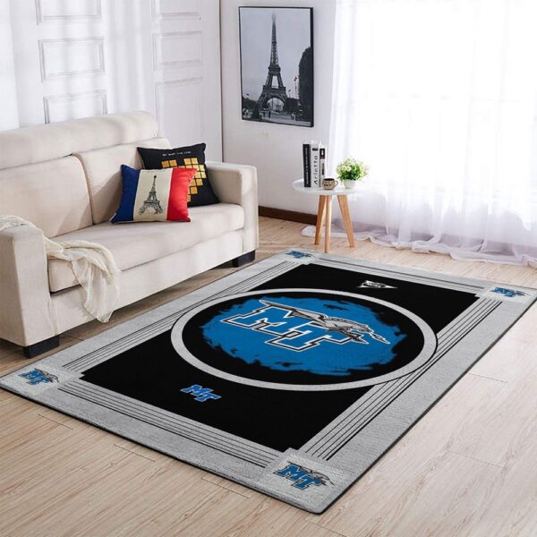 NCAA Middle Tennessee Blue Raiders Area Rug Athletic Elegance