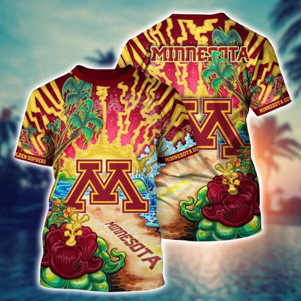 NCAA Minnesota Golden Gophers 3D T-Shirt Champion Style Vibes