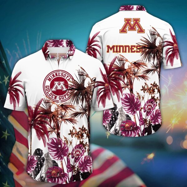 NCAA Minnesota Golden Gophers Hawaiian Shirt Wave The Colors For Fans