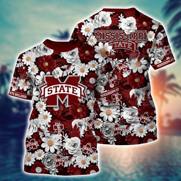 NCAA Mississippi State Bulldogs 3D T-Shirt Chic Vibes In Threads