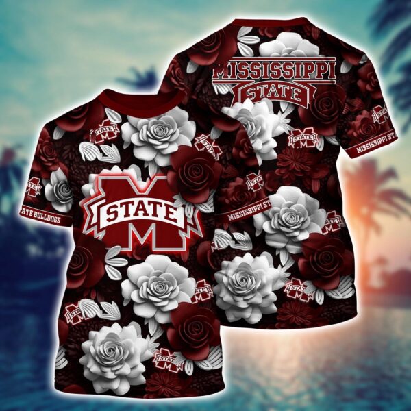 NCAA Mississippi State Bulldogs 3D T-Shirt Comfort Fusion Chic For Sports Fans