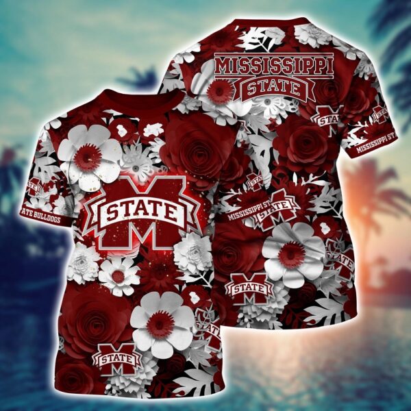 NCAA Mississippi State Bulldogs 3D T-Shirt Urban Elegance Threads For Sports Fans