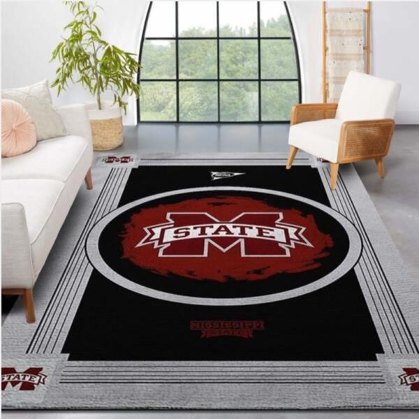 NCAA Mississippi State Bulldogs Area Rug Bring The Excitement Of College Sports To Your Home