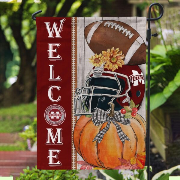 NCAA Mississippi State Bulldogs Garden Flag College Pride Blooms