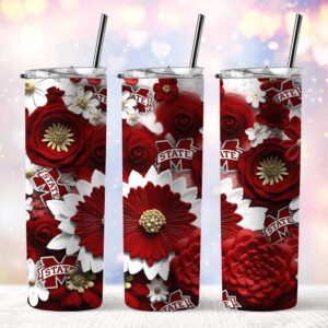 NCAA Mississippi State Bulldogs Skinny Tumbler Elegant Sips Of Victory 1