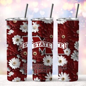 NCAA Mississippi State Bulldogs Skinny Tumbler Team Spirit Refreshment 1