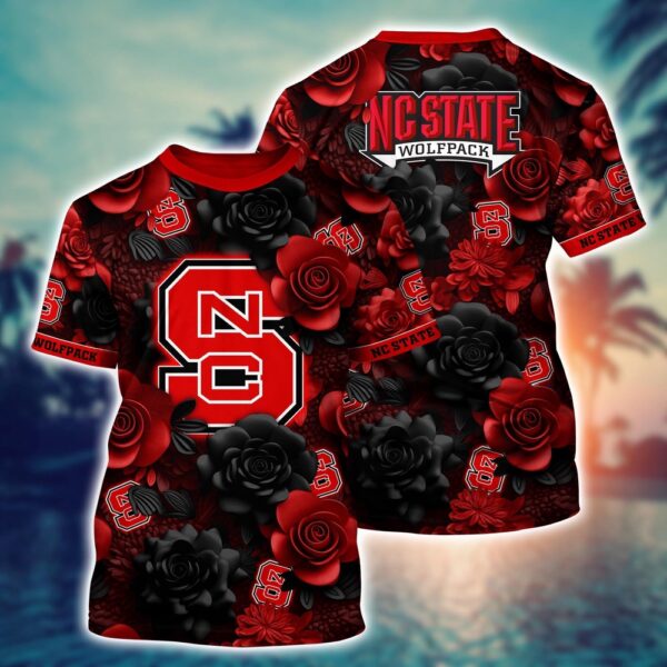 NCAA NC State Wolfpack 3D T-Shirt Champion Elegance Bliss For Sports Fans